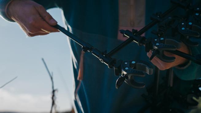 Fishing rod holder rod pod sticks